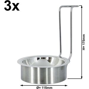 GGM GASTRO - (3 pièces) Support pour louche - rond - chrome