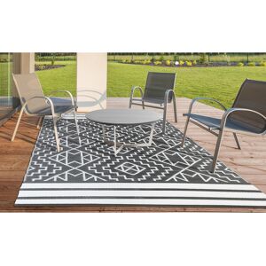 Pratik Garden - Tapis extérieur inca gris/blanc - 160x240 cm GrisBlanc - Publicité