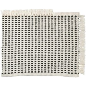 ferm LIVING Tapis dexterieur way 50 x 70 cm blanc casse bleu