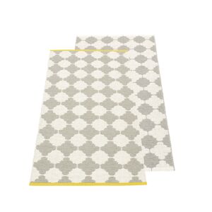 Pappelina - Tapis réversible marre, 70 x 150 cm, gris chaud / vanille