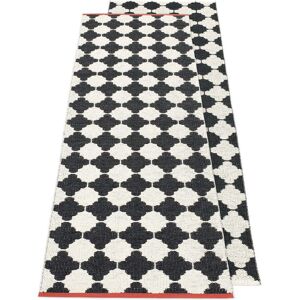 Pappelina - Tapis réversible marre, 70 x 225 cm, noir / vanille