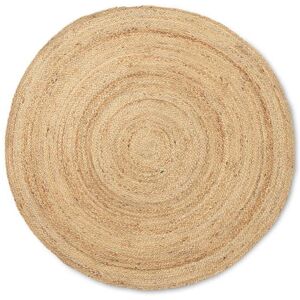 ferm LIVING Eternal Tapis de jute rond a 120 cm naturel