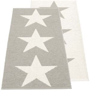 Pappelina - Tapis Viggo One réversible, 70 x 150 cm, gris chaud / vanille