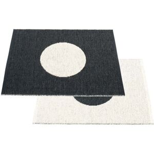 Pappelina Vera Tapis reversible Small One 70 x 90 cm noir vanilla