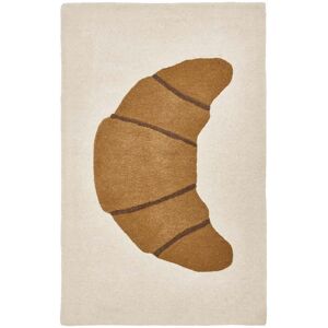 OYOY Croissant Tapis pour enfants 120 x 75 cm marron