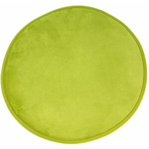 THEDECOFACTORY Flanelle - Tapis rond extra-doux anis diam.70 - Vert - Publicité