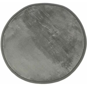 THEDECOFACTORY Flanelle - Tapis rond extra-doux gris diam.70 - Gris - Publicité