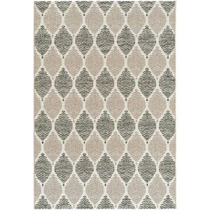 Décoweb - Tapis Essenza - Nature urbaine - Feuilles gris et beige - 200 x 290 cm - Publicité