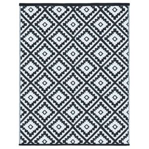 IDMARKET Tapis extérieur bahamas noir 160 x 260 cm - Multicolore - Publicité