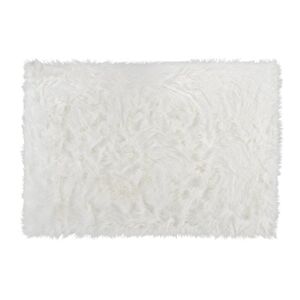 OZAIA Tapis imitation peau de mouton SHEEP - 120 x 170 cm - blanc