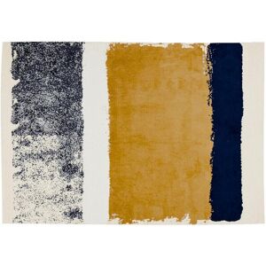 OZAIA Tapis - 160 x 230 cm - moutarde, bleu marine, gris - CAMDEN