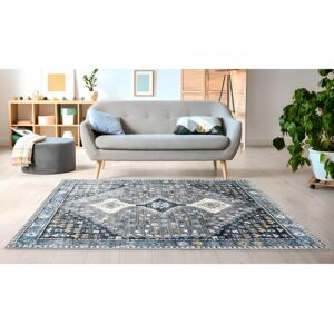 OZAIA Tapis vintage oriental CLOSSY - 160 x 230 cm - gris