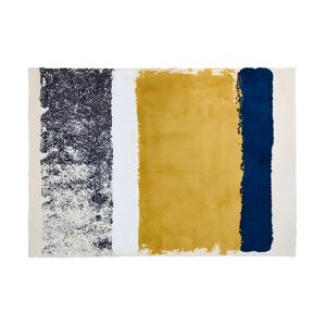 OZAIA Tapis - 200 x 290 cm - moutarde, bleu marine, gris CAMDEN