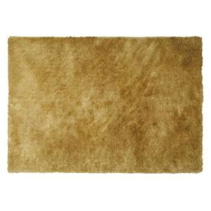 OZAIA Tapis shaggy a poils longs GLITTER - Dore - 200 x 290 cm