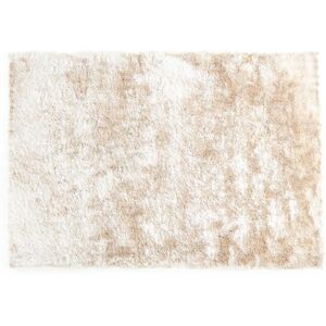 OZAIA Tapis shaggy a poils longs ultra doux 160 x 230 cm Beige DOLCE