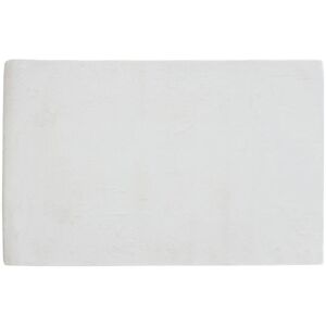 OZAIA Tapis shaggy a poils longs effet fourrure - 160 x 230 cm - Blanc casse - BUNNY