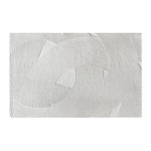 Vente-unique.com Tapis a reliefs 100% laine fait a la main - 200 x 290 cm - 2200g/m2 - Ivoire - BASSAM