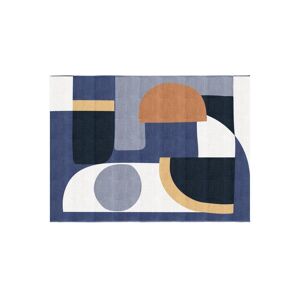 OZAIA Tapis design interieur ou exterieur a motifs abstraits - 150 x 200 cm - Multicolore - RONSARD