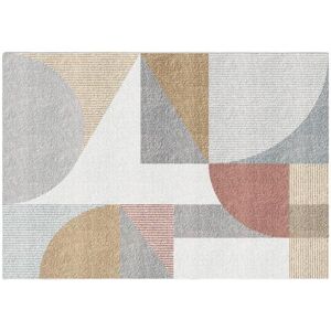 OZAIA Tapis design a motifs abstraits - 160 x 230 cm - Multicolore - ORION