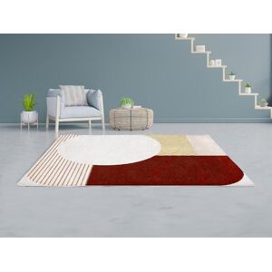 Vente-unique.com Tapis shaggy design - 160 x 230 cm - Multicolore - IMPERIA