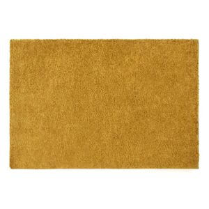 Vente-unique.com Tapis shaggy a poils longs - 120 x 170 cm - Jaune moutarde - MILINIO