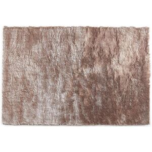 OZAIA Tapis shaggy a poils longs ultra doux 160 x 230 cm Taupe reflet beige DOLCE