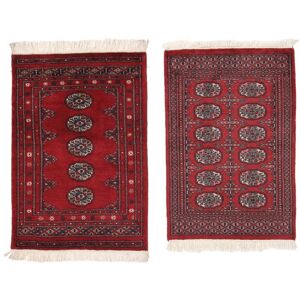 Noué à la main. Origine: Pakistan 66X96 Médaillon Petit Tapis Rouge Foncé/Noir Petit