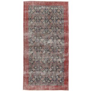 Noue a la main. Origine: Persia / Iran Tapis Fait Main Colored Vintage - Persien/Iran 111X220 Marron/Rouge Fonce (Laine, Perse/Iran)