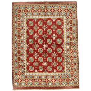 Noué à la main. Origine: Afghanistan 153X195 Tapis Afghan Fine D'orient Fait Main Marron/Rouge Foncé (Laine, Afghanistan)