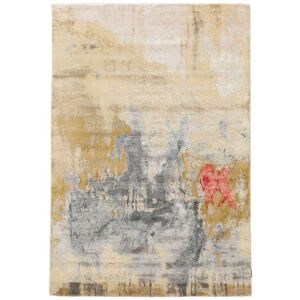 Noue a la main. Origine: India Tapis Fait Main Contemporary Design 168X246 Beige/Orange ( Inde)