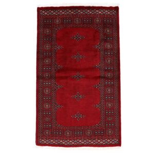 Noué à la main. Origine: Pakistan Tapis Pakistan Boukhara 3Ply Tapis 96X162 Rouge Foncé/Noir (Laine, Pakistan)