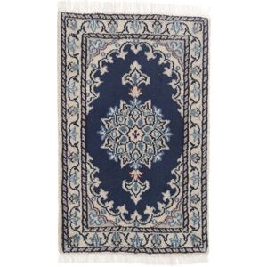 Noué à la main. Origine: Persia / Iran Tapis Naïn 40X60 Noir/Gris Foncé (Laine, Perse/Iran)