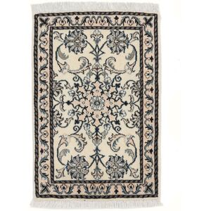 Noué à la main. Origine: Persia / Iran Tapis Fait Main Naïn Tapis 60X88 Blanc/Noir (Laine, Perse/Iran)