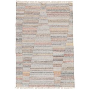 Noue a la main. Origine: India 160X230 Tapis Pet Yarn Kilim Tapis Moderne Gris/Marron (Inde)