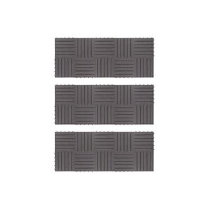 VIDAXL Carreaux de terrasse 30pcs Délavage gris 30x30 cm Acacia solide - Publicité
