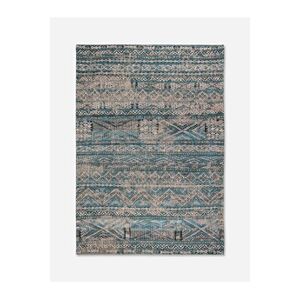 Louis de Poortere Tapis Kilim Design Bleu Zemmouri 200 X 280cm - Publicité