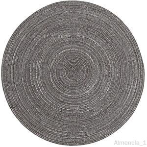 Tapis De Table D' thermiques Tressé Rond De 15 "pour La De Cuisine Gris foncé - Publicité