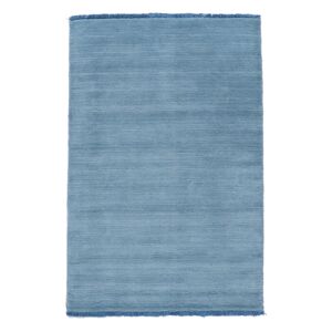 RugVista Handloom fringes Tapis - Bleu clair 140x200