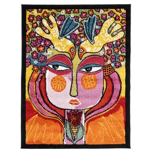 RugVista She has flowers in her hair Tapis - Multicolore 100x130