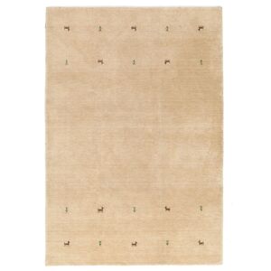 RugVista Gabbeh loom Two Lines Tapis - Beige 140x200