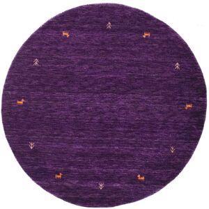 RugVista Gabbeh loom Two Lines Tapis - Violet Ø 150