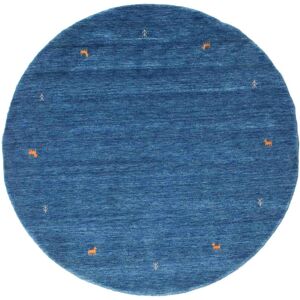 RugVista Gabbeh loom Two Lines Tapis - Bleu Ø 200