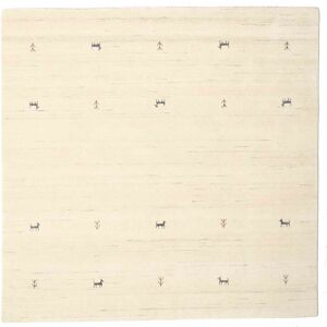 RugVista Gabbeh loom Two Lines Tapis - Blanc ecru 200x200