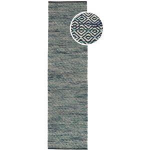 RugVista Hugo Tapis - Petrole fonce 80x300