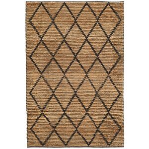 RugVista Serena Jute Tapis - Beige / Noir 120x180