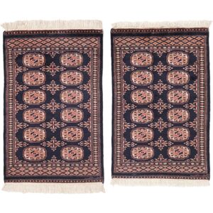 Noue a la main. Origine: Pakistan Pakistan Boukhara 2ply Tapis colis de 2 64x95