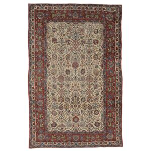 Noue a la main. Origine: Persia / Iran Ispahan ca. 1900 Tapis 213x321