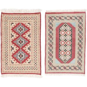 Noue a la main. Origine: Pakistan Pakistan Boukhara 2ply Tapis colis de 2 63x95