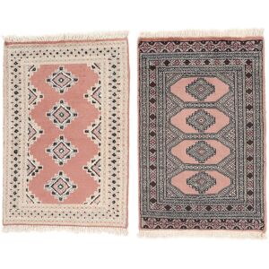 Noue a la main. Origine: Pakistan Pakistan Boukhara 2ply Tapis colis de 2 62x90