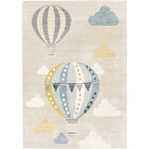 RugVista Balloon Ride Tapis - Beige / Bleu 140x200